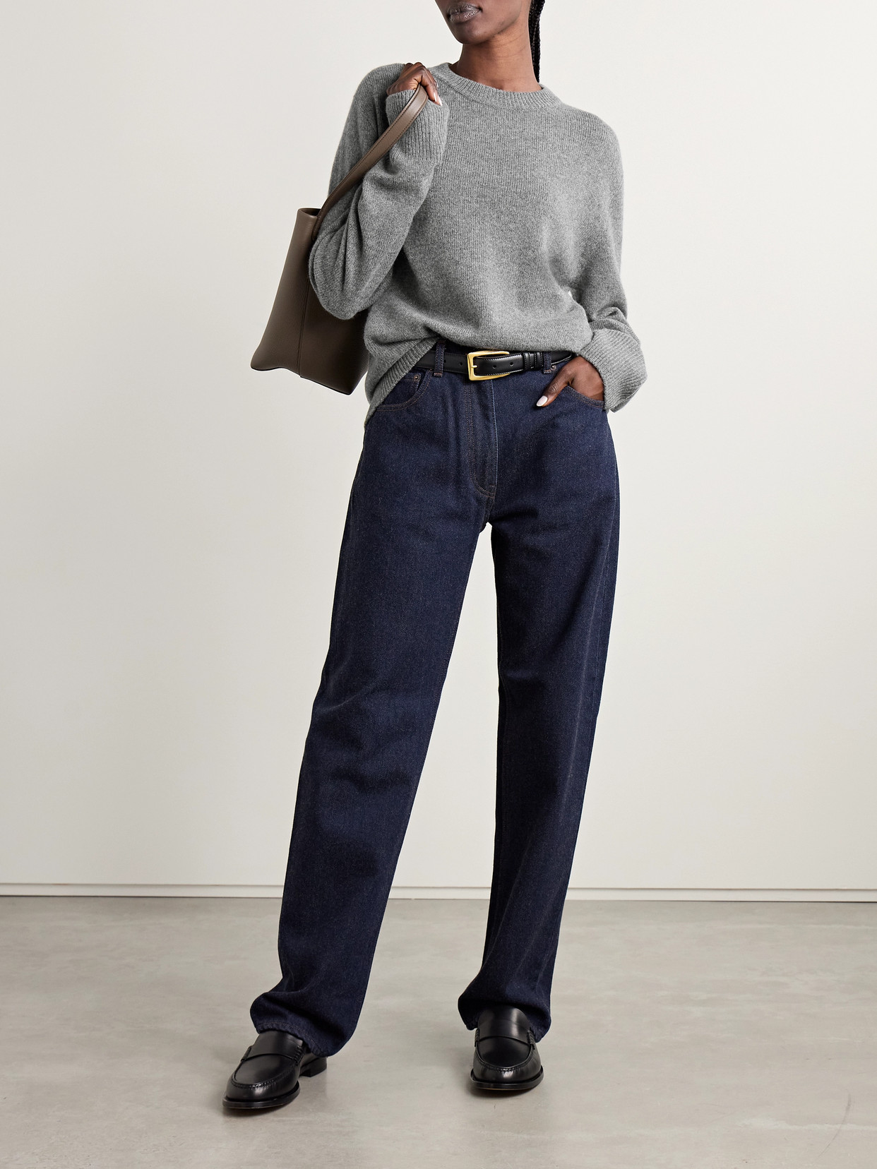 THE ROW SIBEM WOOL AND CASHMERE-BLEND SWEATER