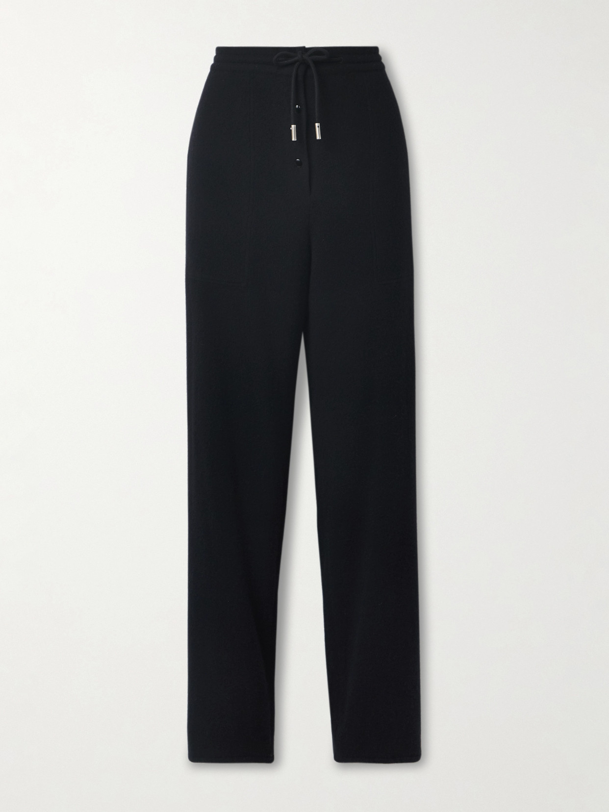 The Row Bonette Cashmere Straight-leg Trousers In Blue