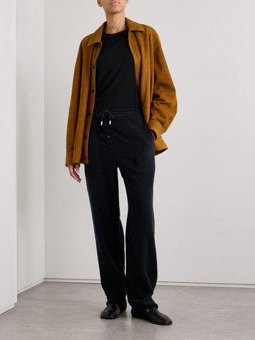 The Row Bonette cashmere straight-leg pants