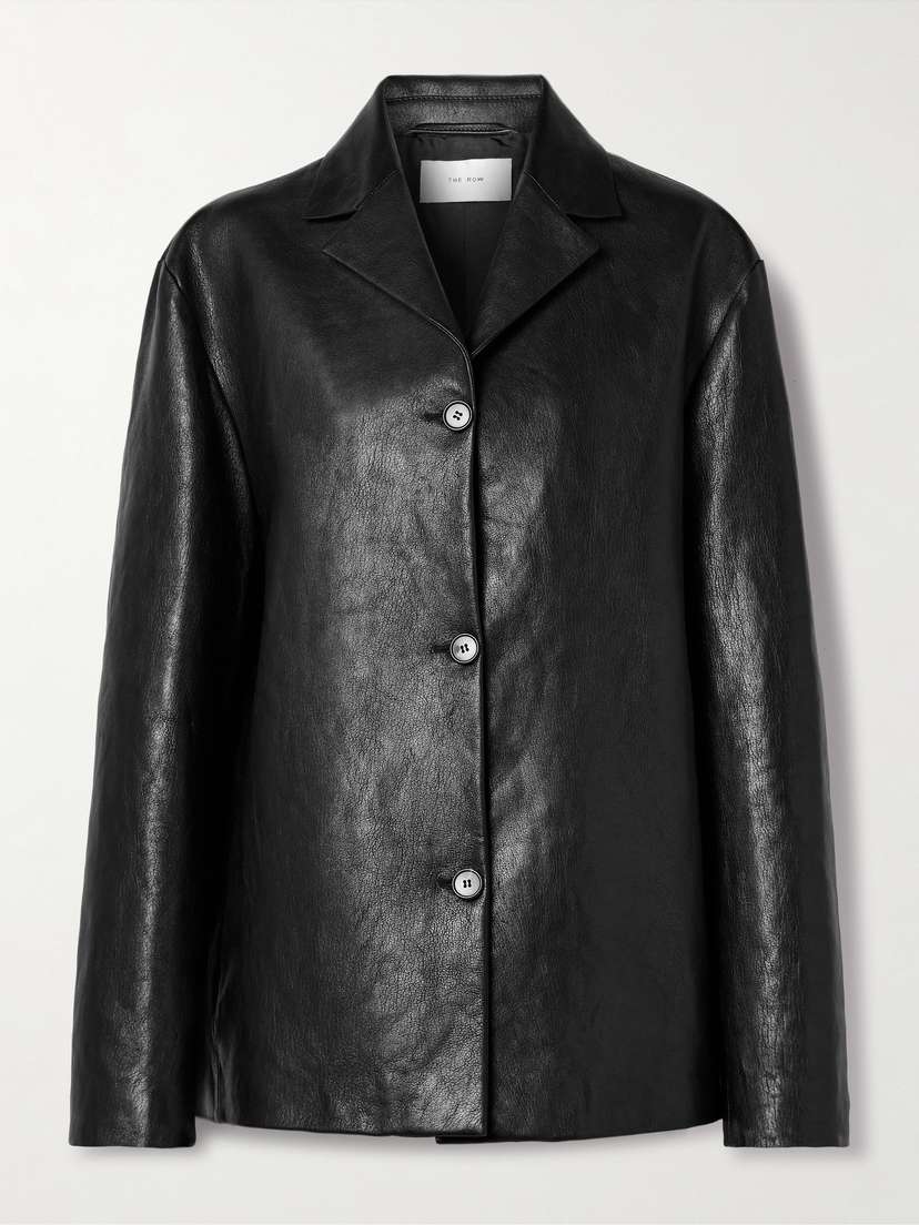 The Row Fabian Leather Jacket