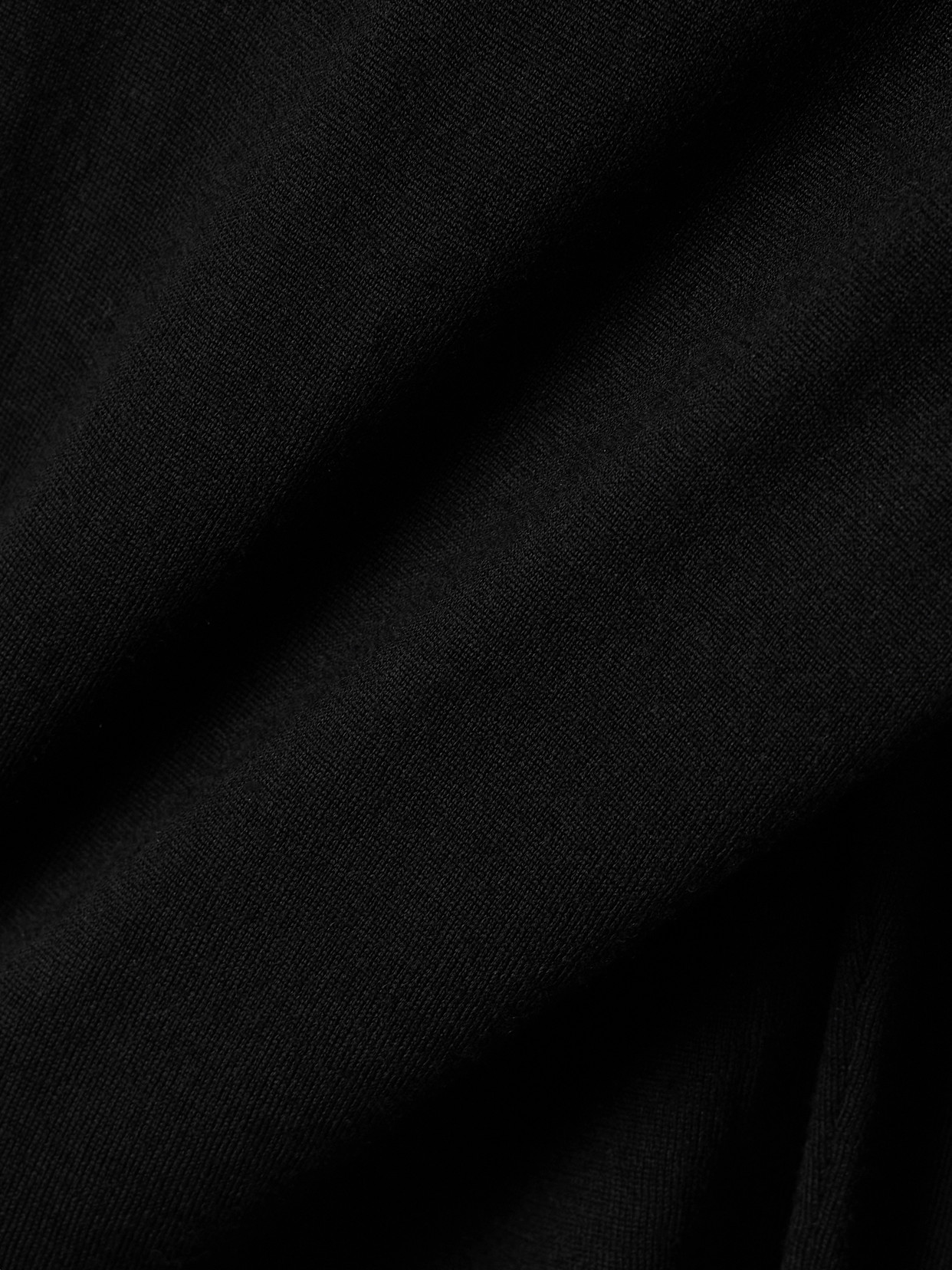 The Row Heva Wool-jersey Turtleneck Sweater In Black