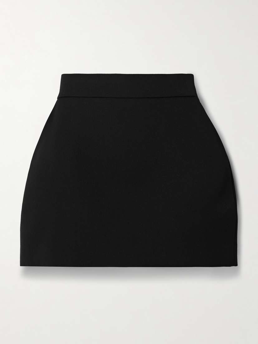 The Row Anouk Grain De Poudre Wool Mini Skirt