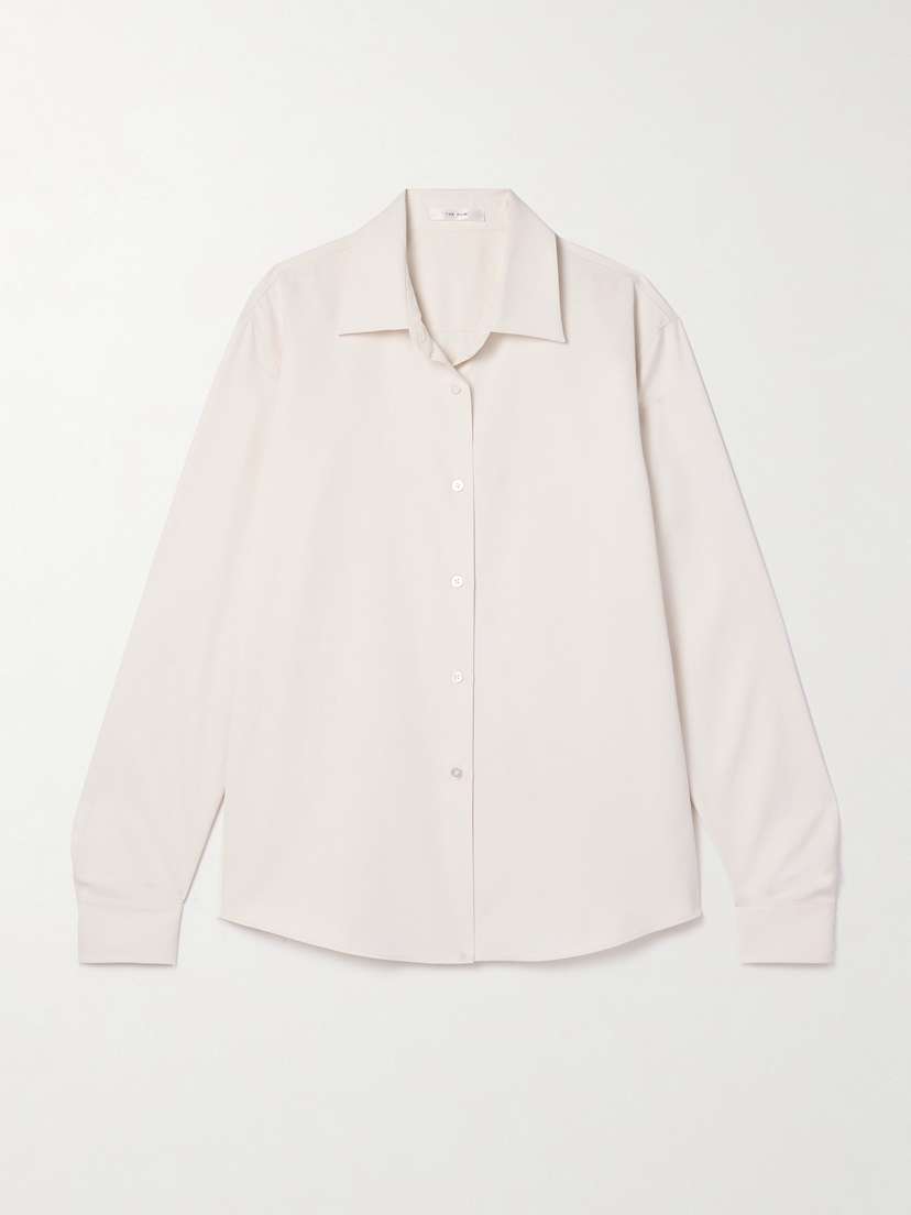 The Row Maigret Washed-silk Shirt