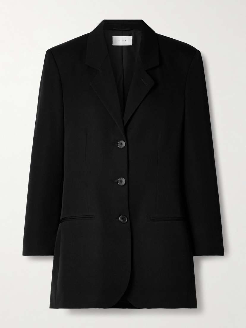 The Row Holbrook Grain De Poudre Wool Blazer
