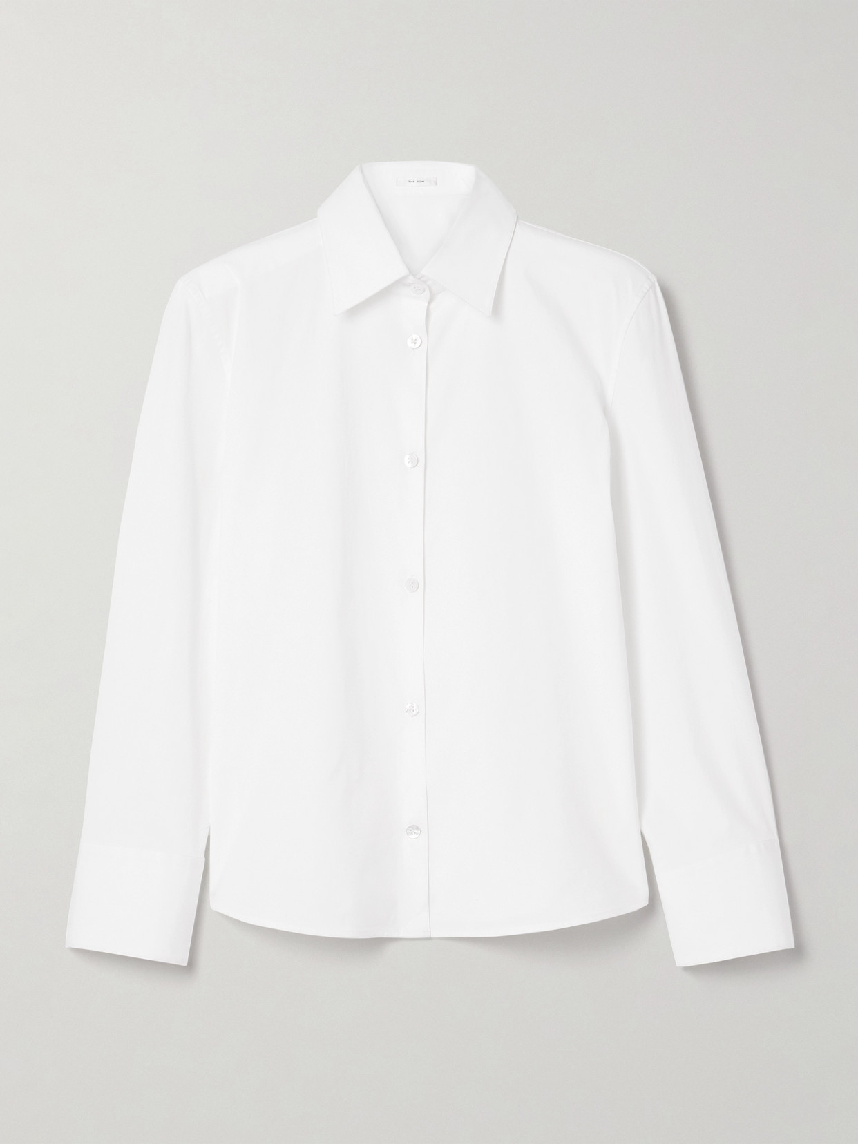 The Row Frou Cotton-blend Poplin Shirt In White