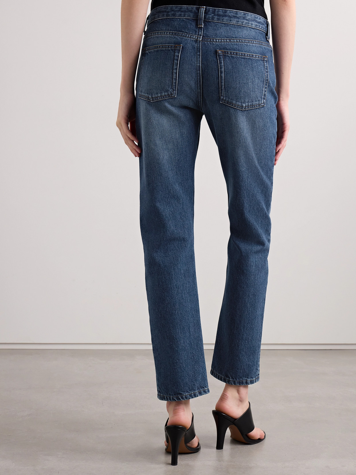 THE ROW RIACO MID-RISE STRAIGHT-LEG JEANS