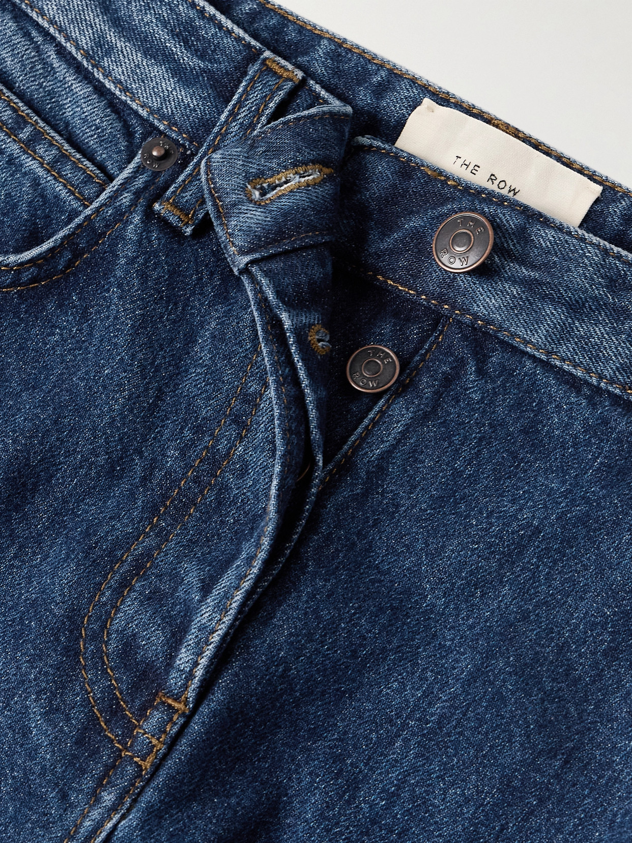 Shop The Row Riaco Mid-rise Straight-leg Jeans In Blue