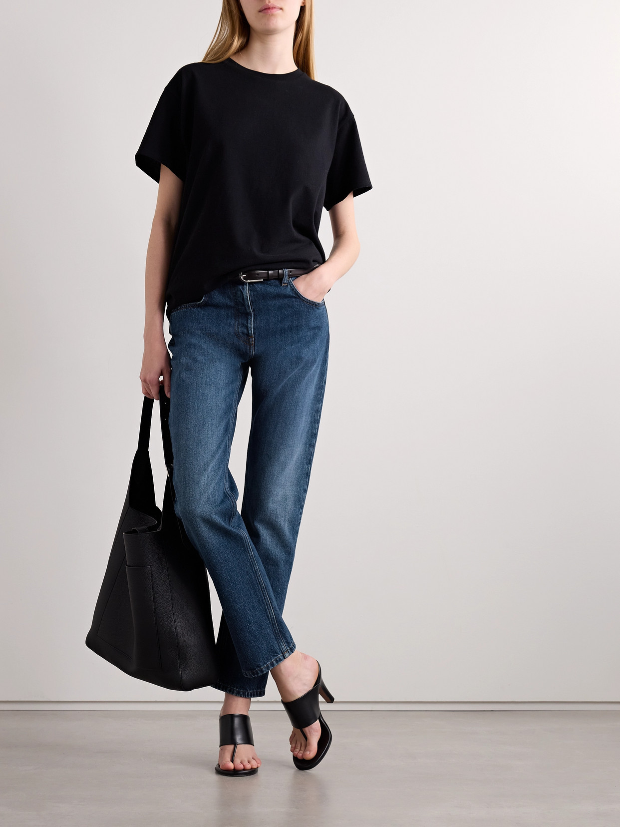 THE ROW RIACO MID-RISE STRAIGHT-LEG JEANS