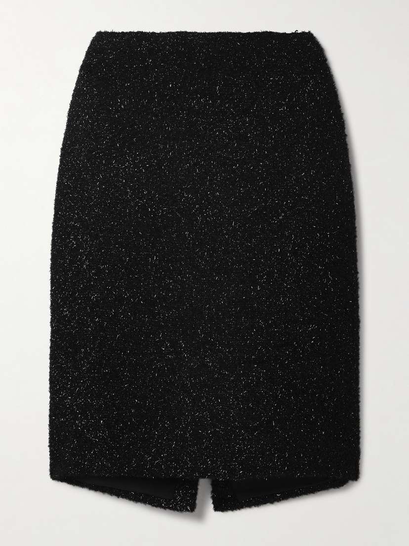 The Row — Corinna metallic fil coupé skirt