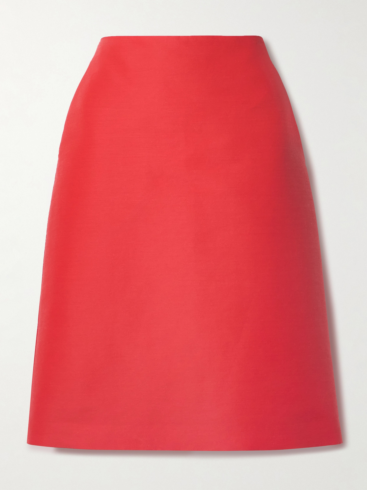 The Row Corinna Crepe Skirt In Red