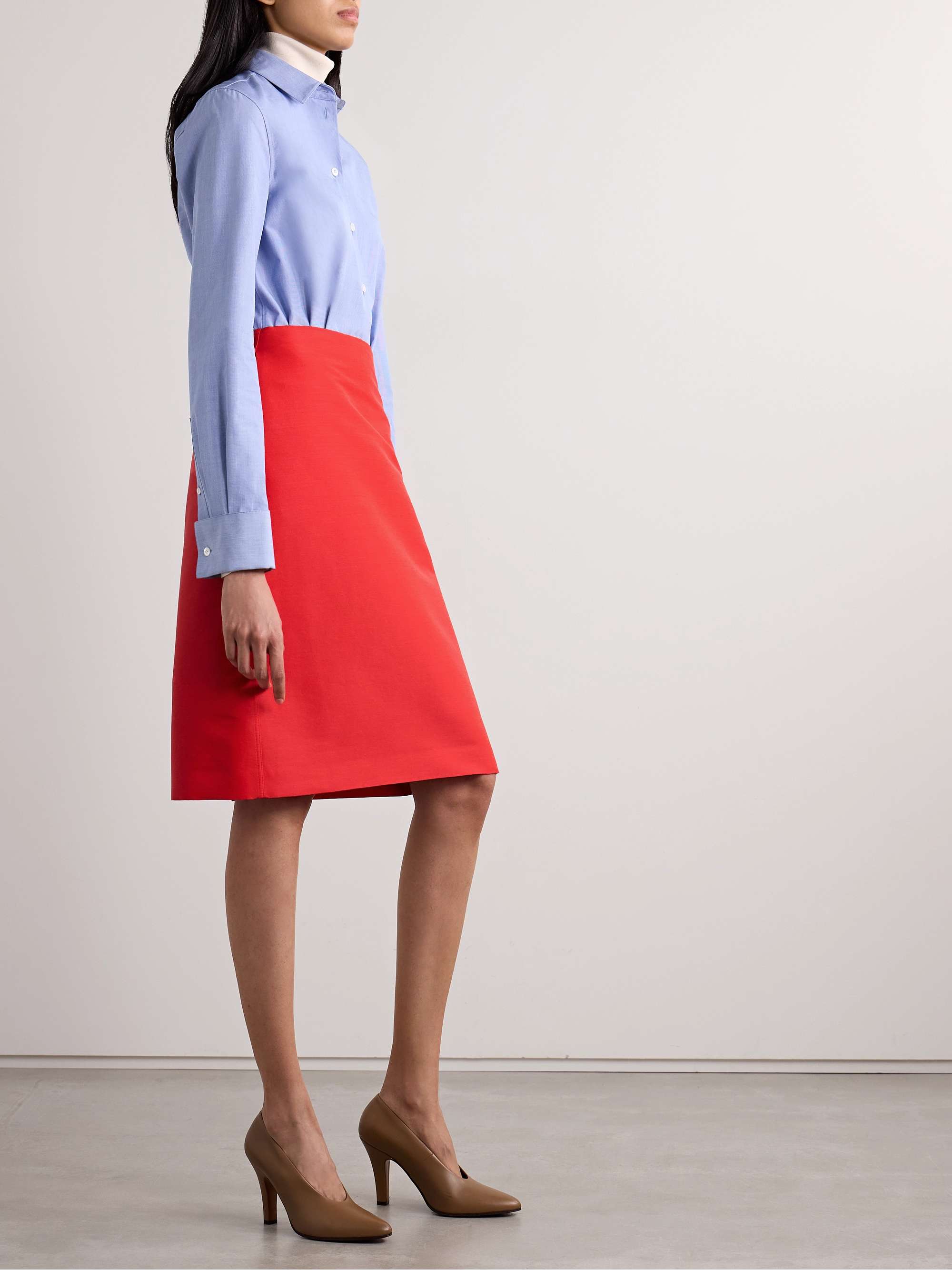 Corinna crepe skirt red US0