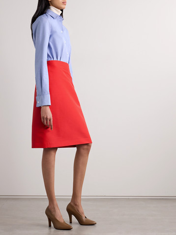 The Row Corinna crepe skirt