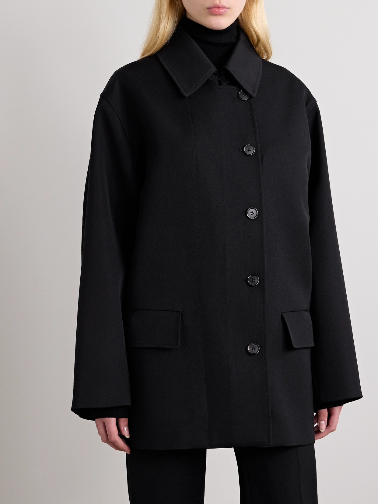 The Row Wool Jacket In Black