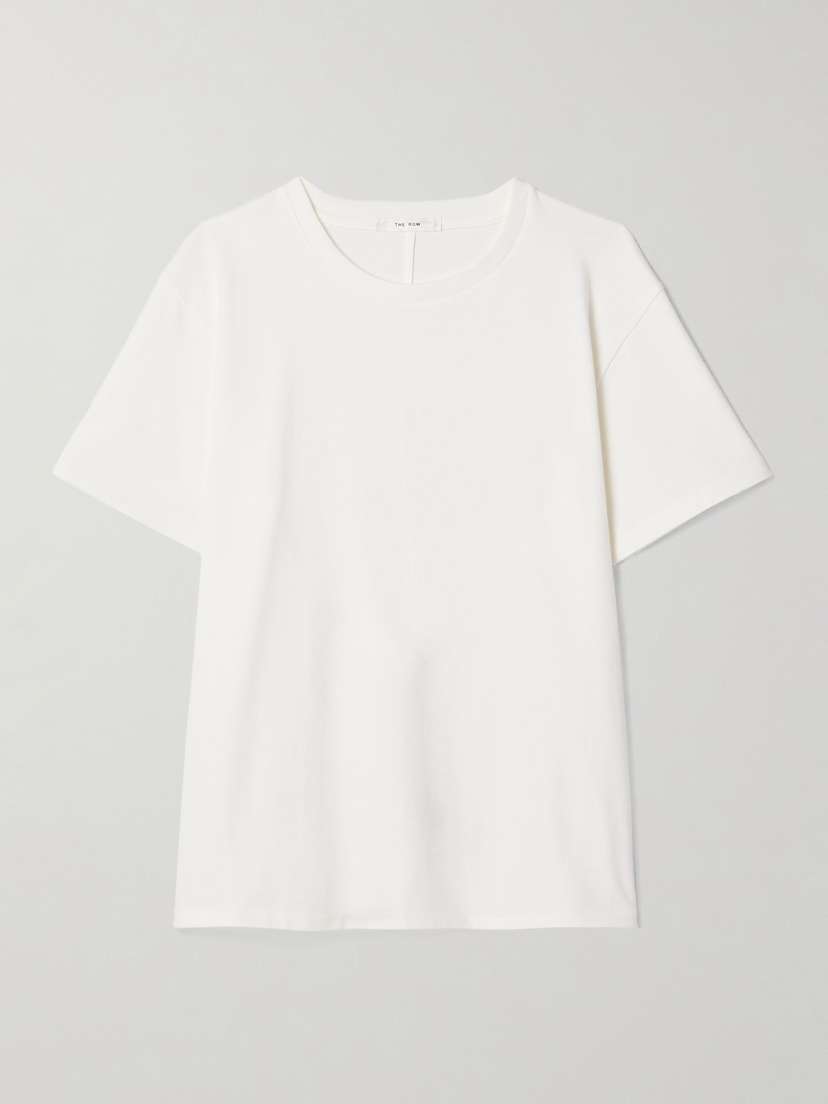 The Row Calibi Cotton And Silk-blend Jersey T-shirt