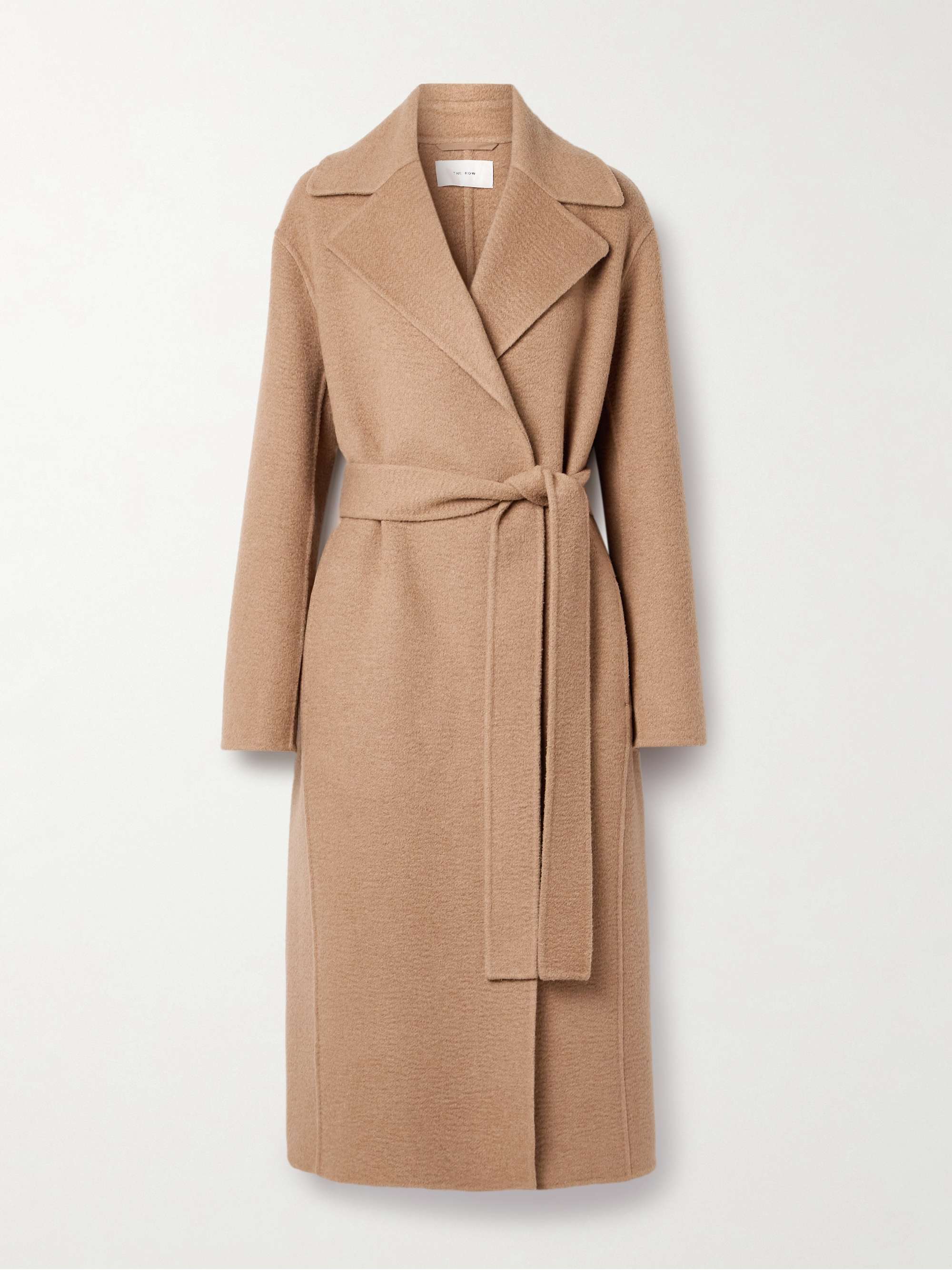 Essentials Malika belted camel hair coat camel US2