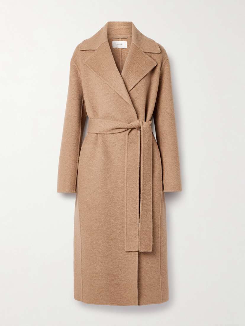 The Row Essentials Malika Belted Camel Hair Coat