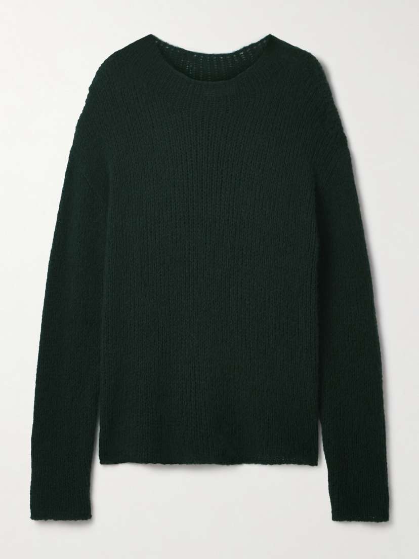 The Row Helios Ribbed Cashmere And Silk-blend Sweater - x large