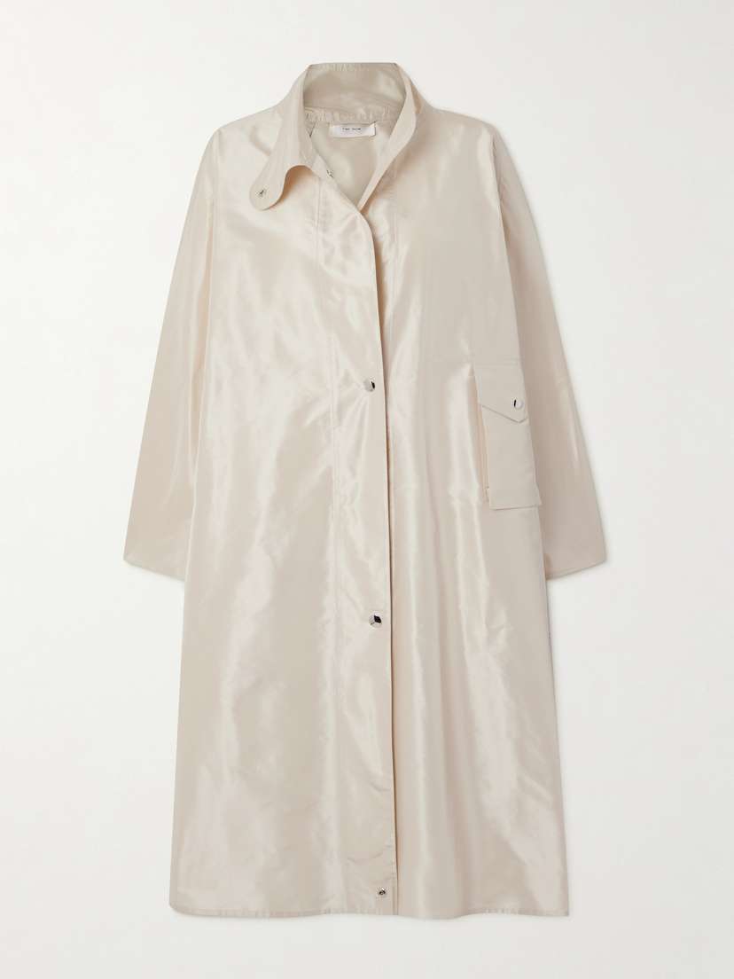 The Row Julie Silk-taffeta Trench Coat