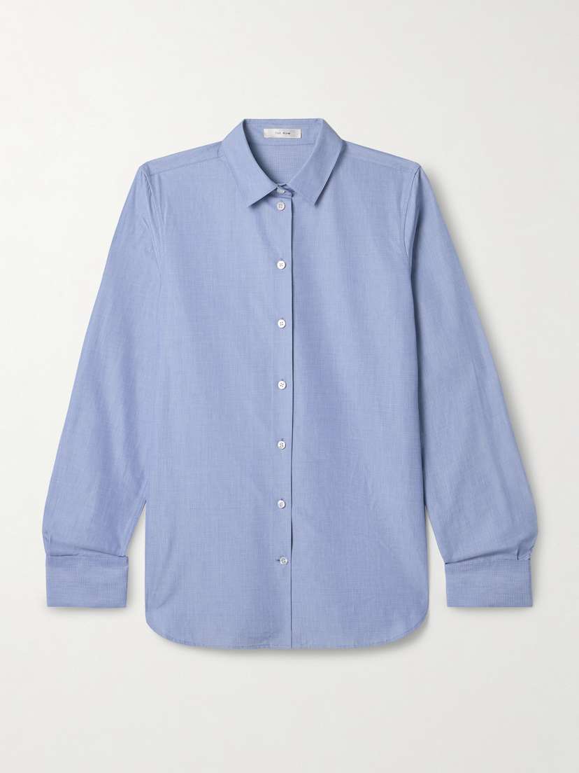 The Row Metis Cotton Oxford Shirt