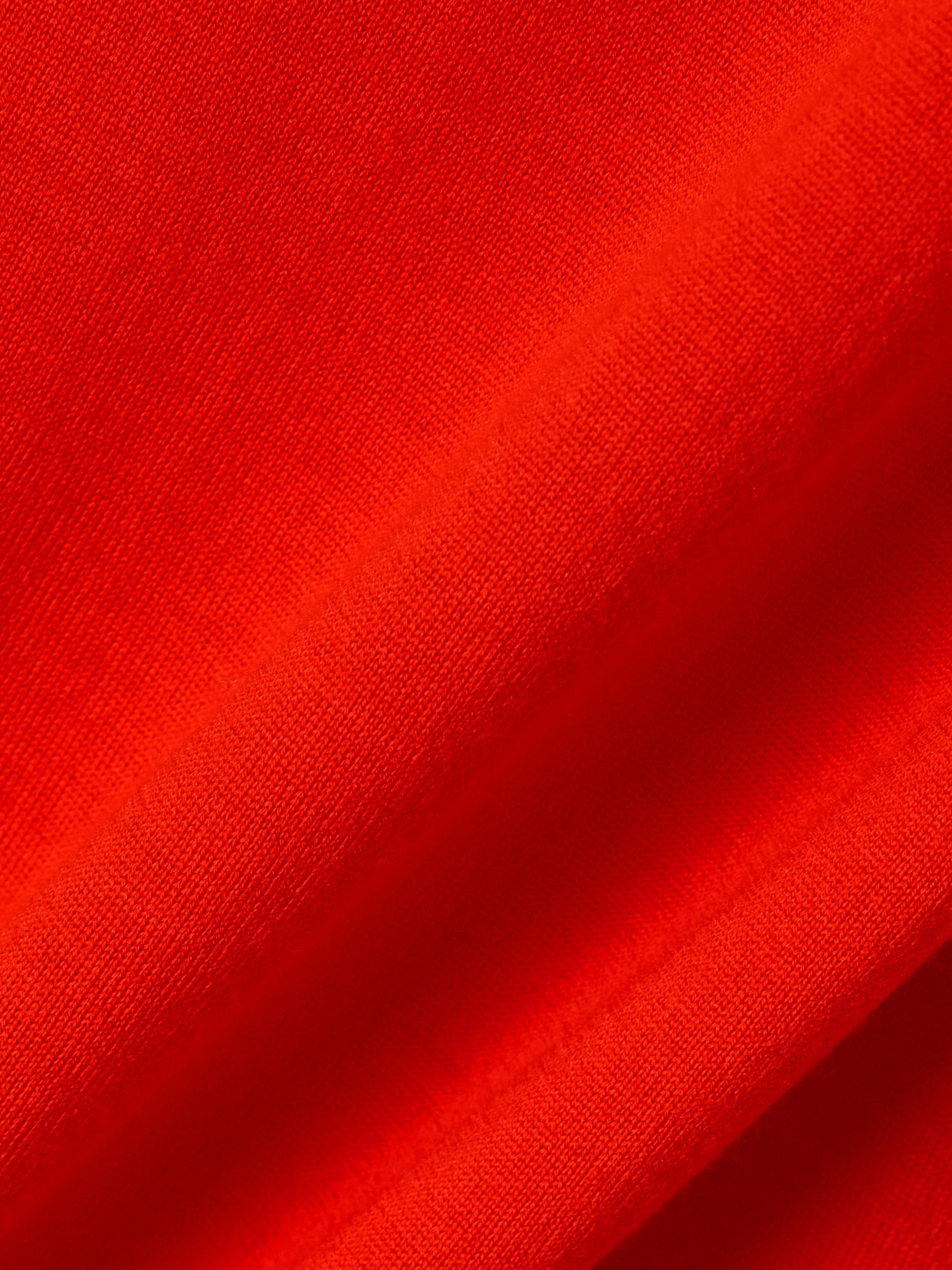 The Row Heva Wool Jersey Turtleneck Sweater In Red