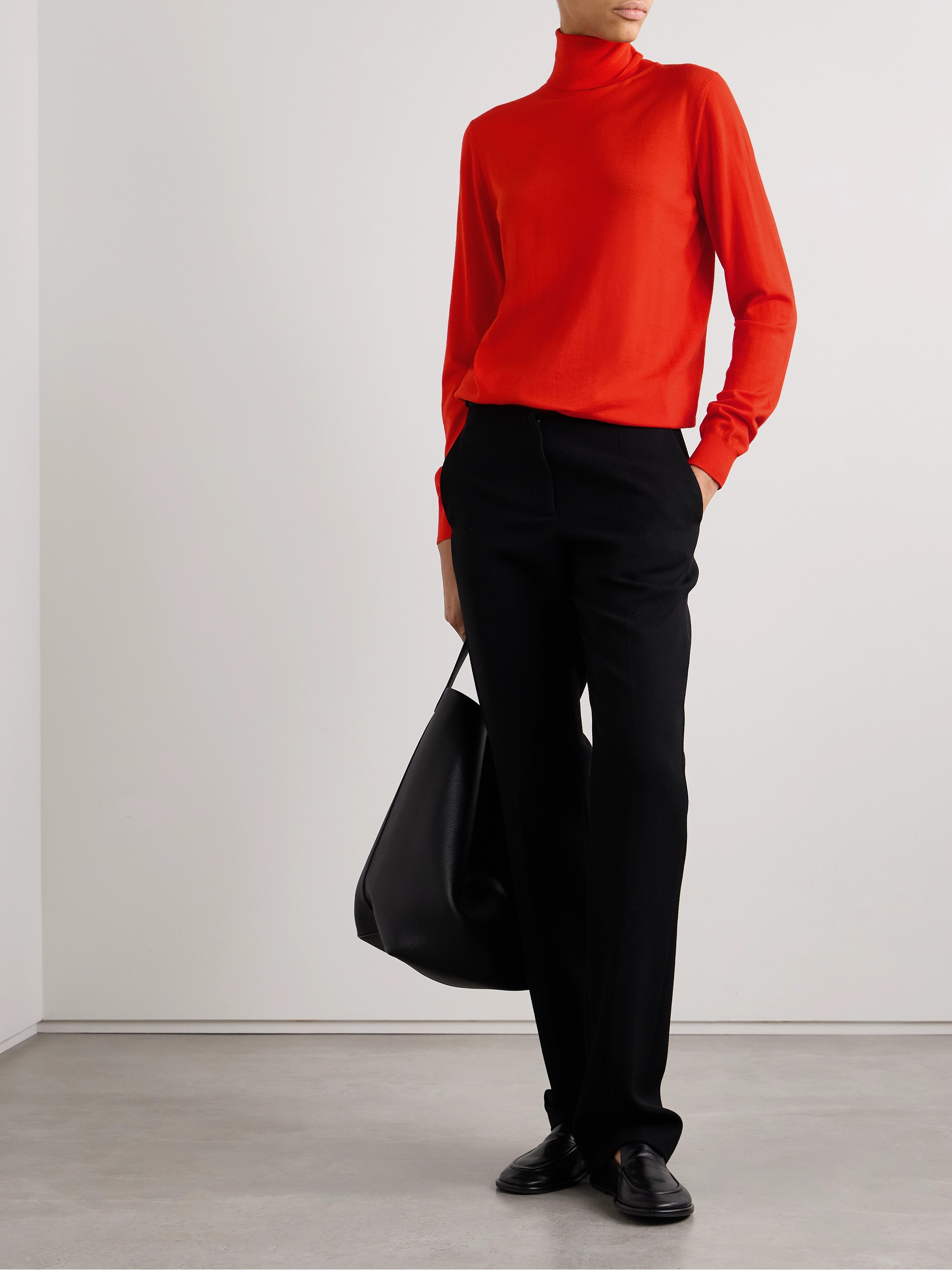 The Row Heva wool-jersey turtleneck sweater