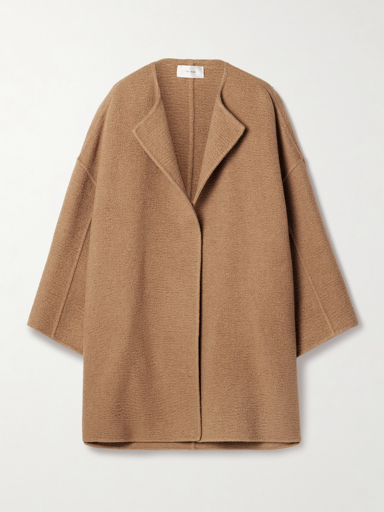The Row Verlain Camel Hair Jacket In Brown