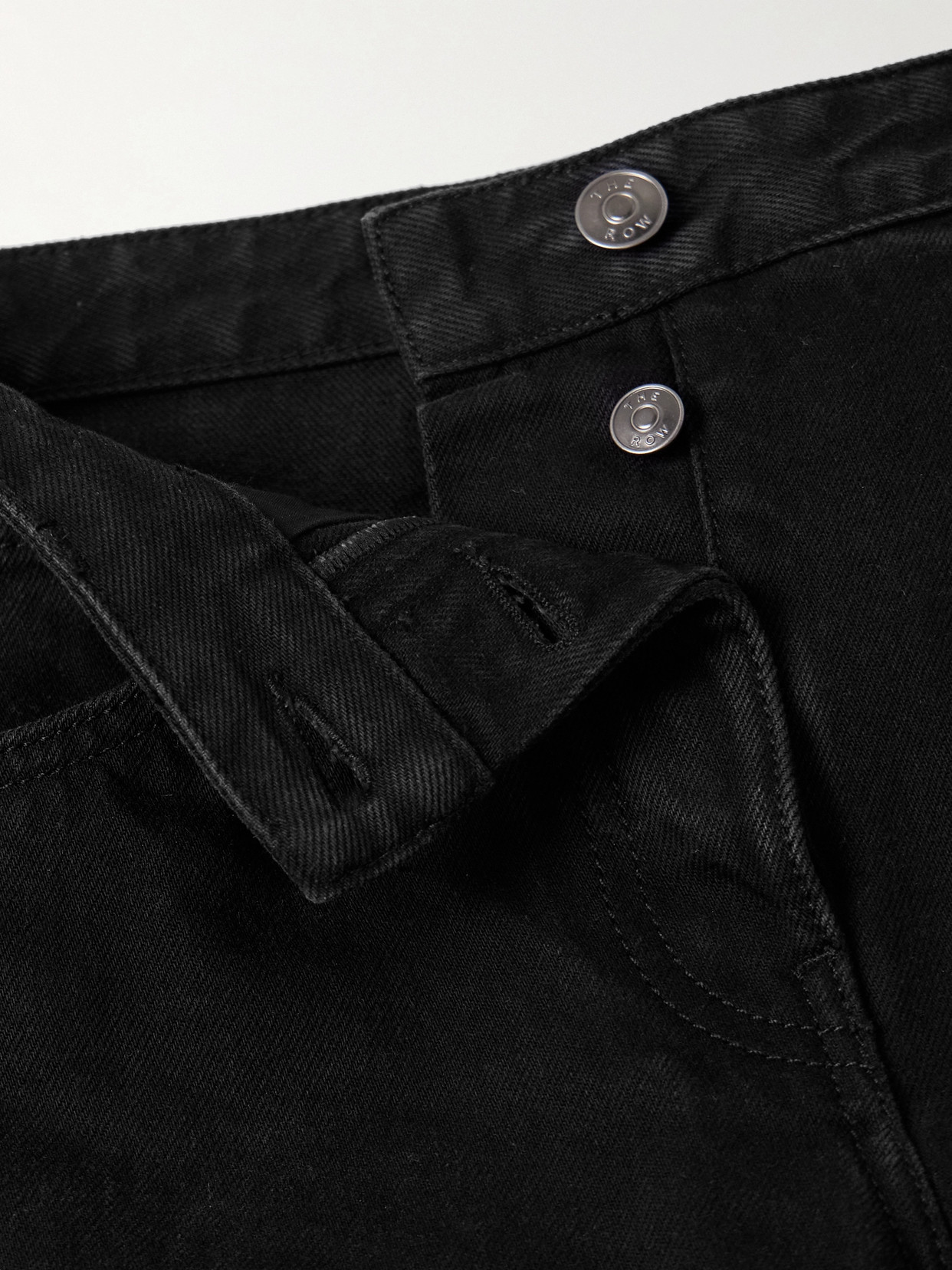 Shop The Row Riaco Mid-rise Straight-leg Jeans In Black