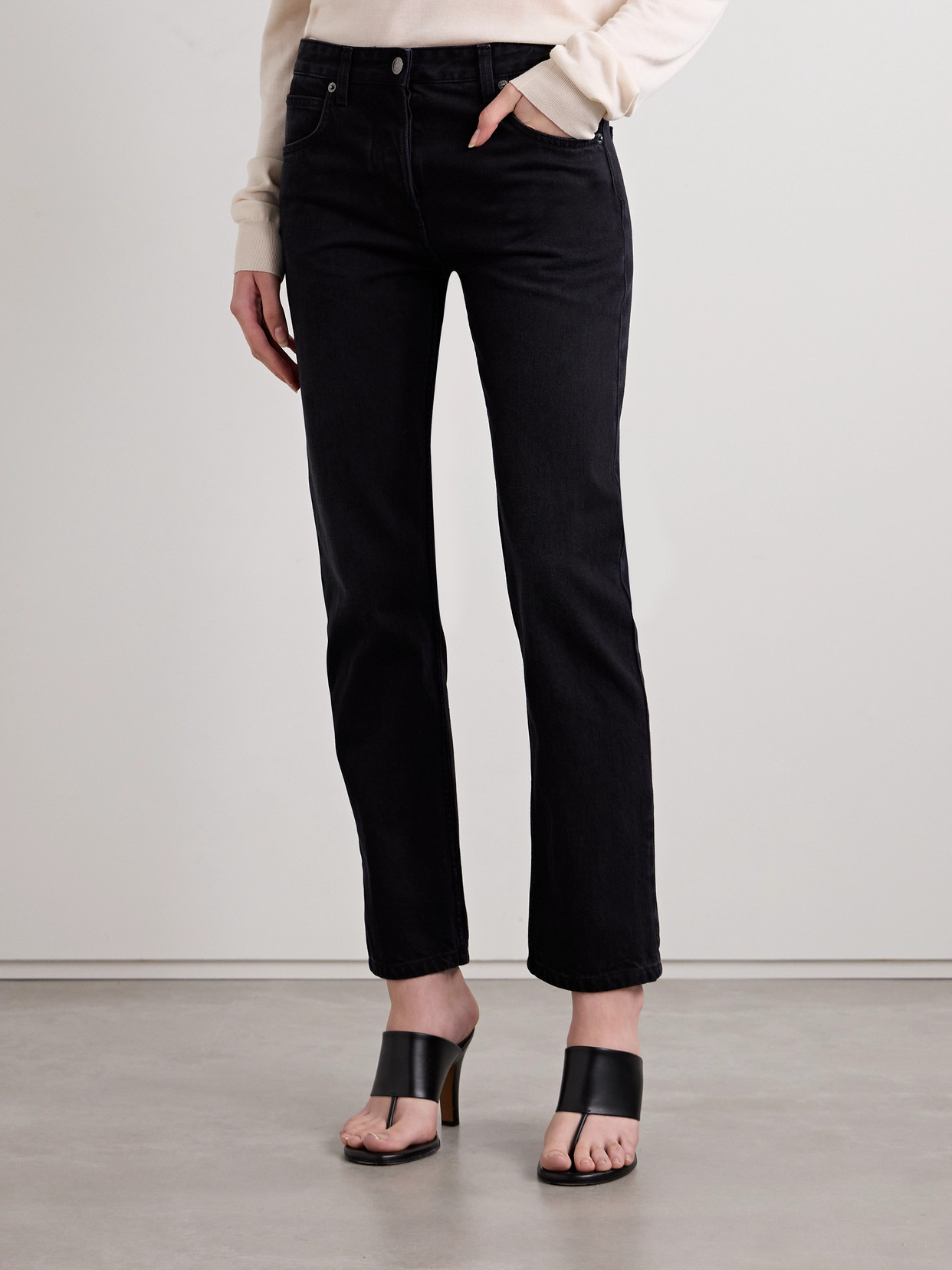THE ROW RIACO MID-RISE STRAIGHT-LEG JEANS