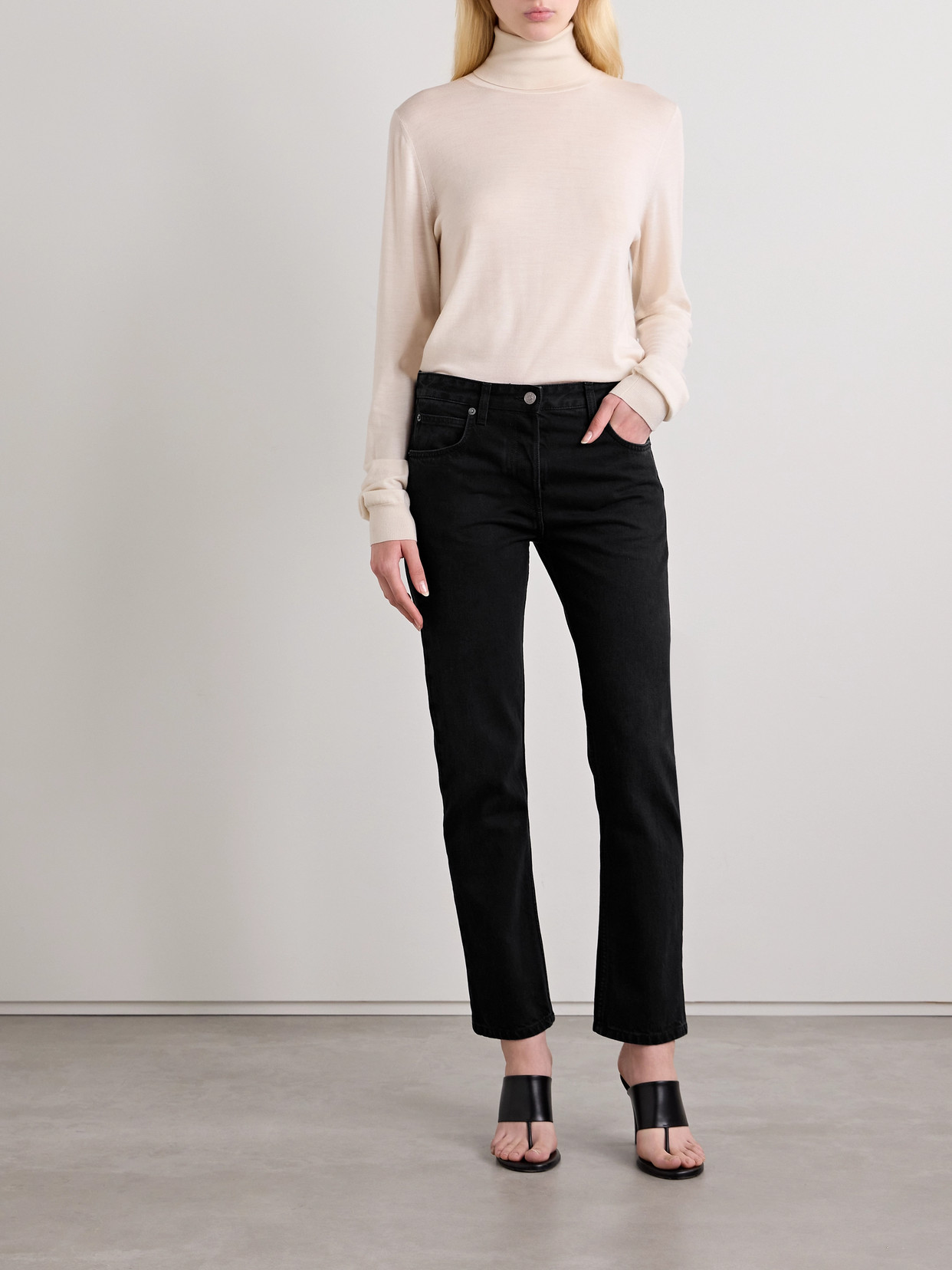 THE ROW RIACO MID-RISE STRAIGHT-LEG JEANS