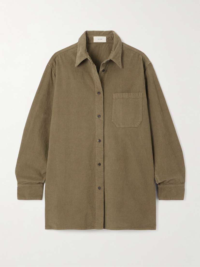 The Row Idro Oversized Cotton-blend Corduroy Shirt