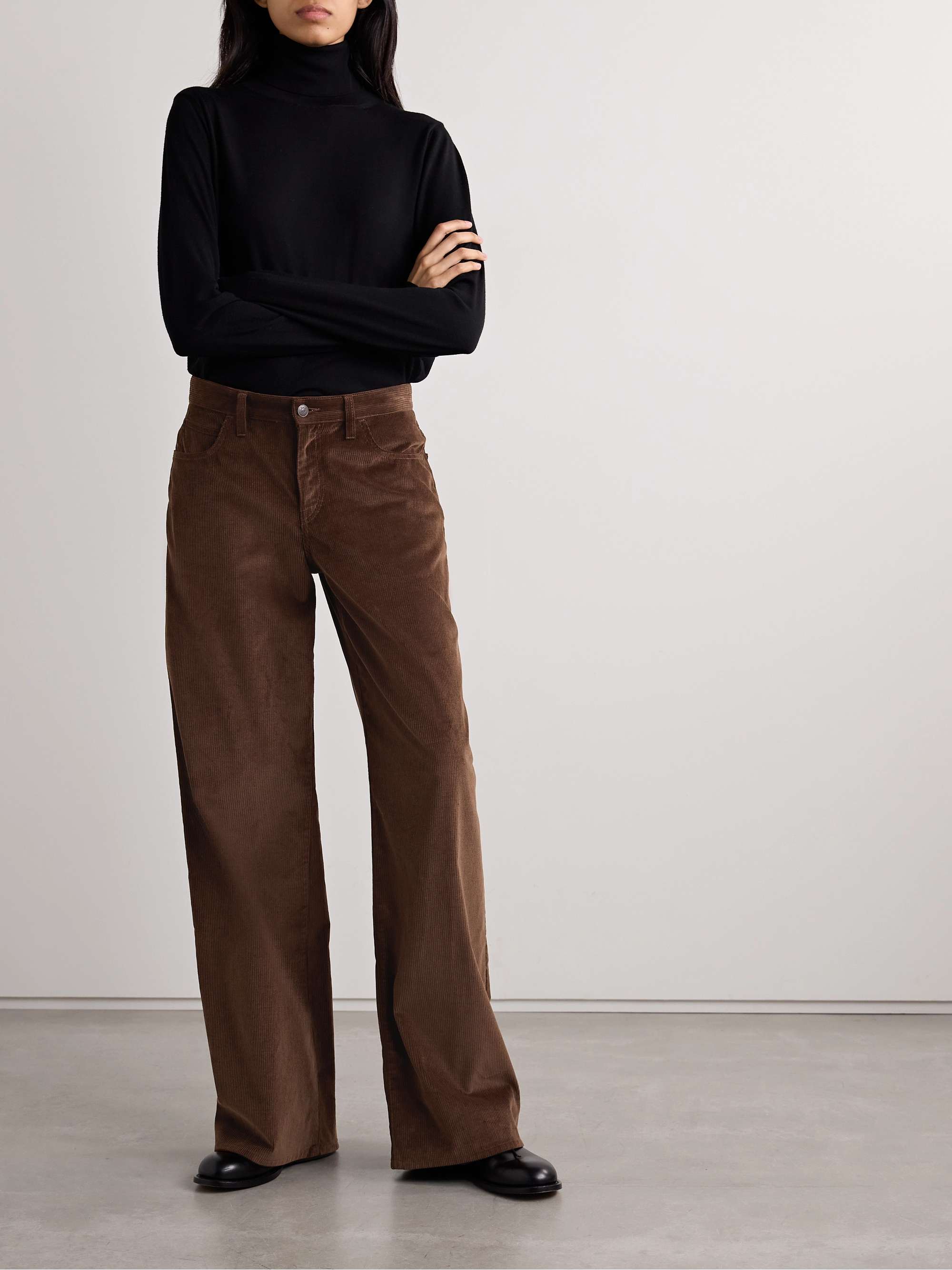 THE ROW Eglitta cotton and cashmere-blend corduroy wide-leg THE ROW Eglitta cotton and cashmere-blend corduroy wide-leg