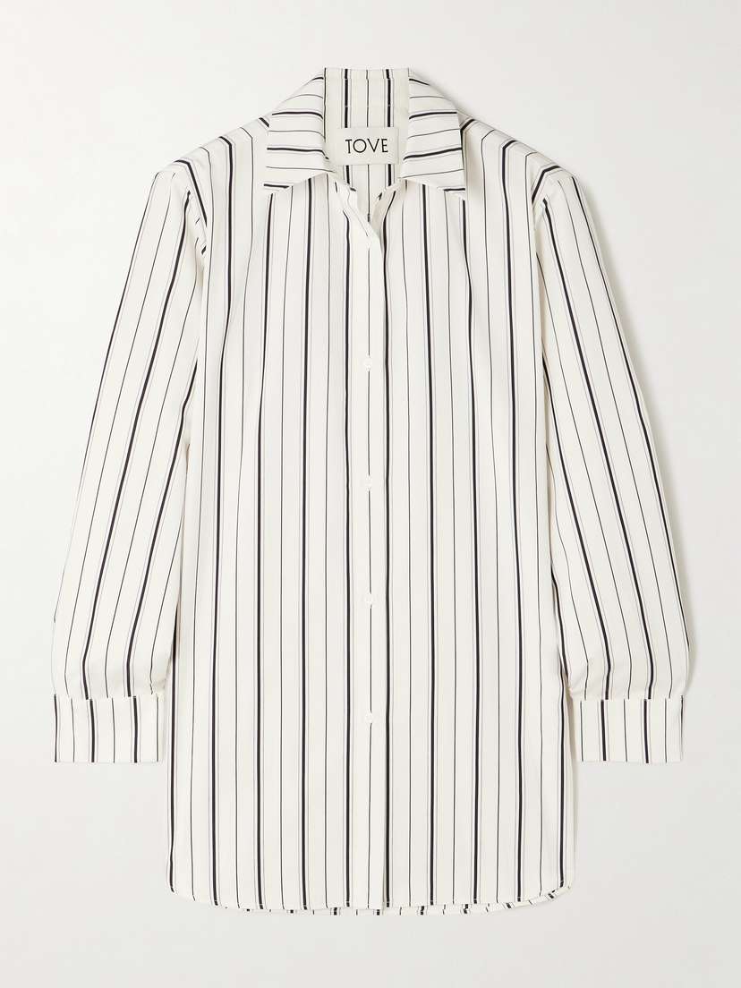 Tove Damita Striped Cotton-poplin Shirt