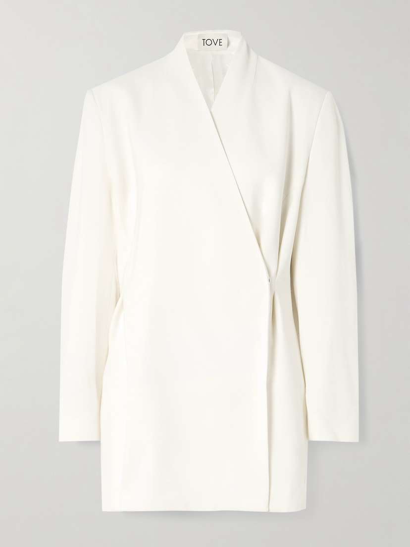 Tove Aldar Crepe Wrap Blazer