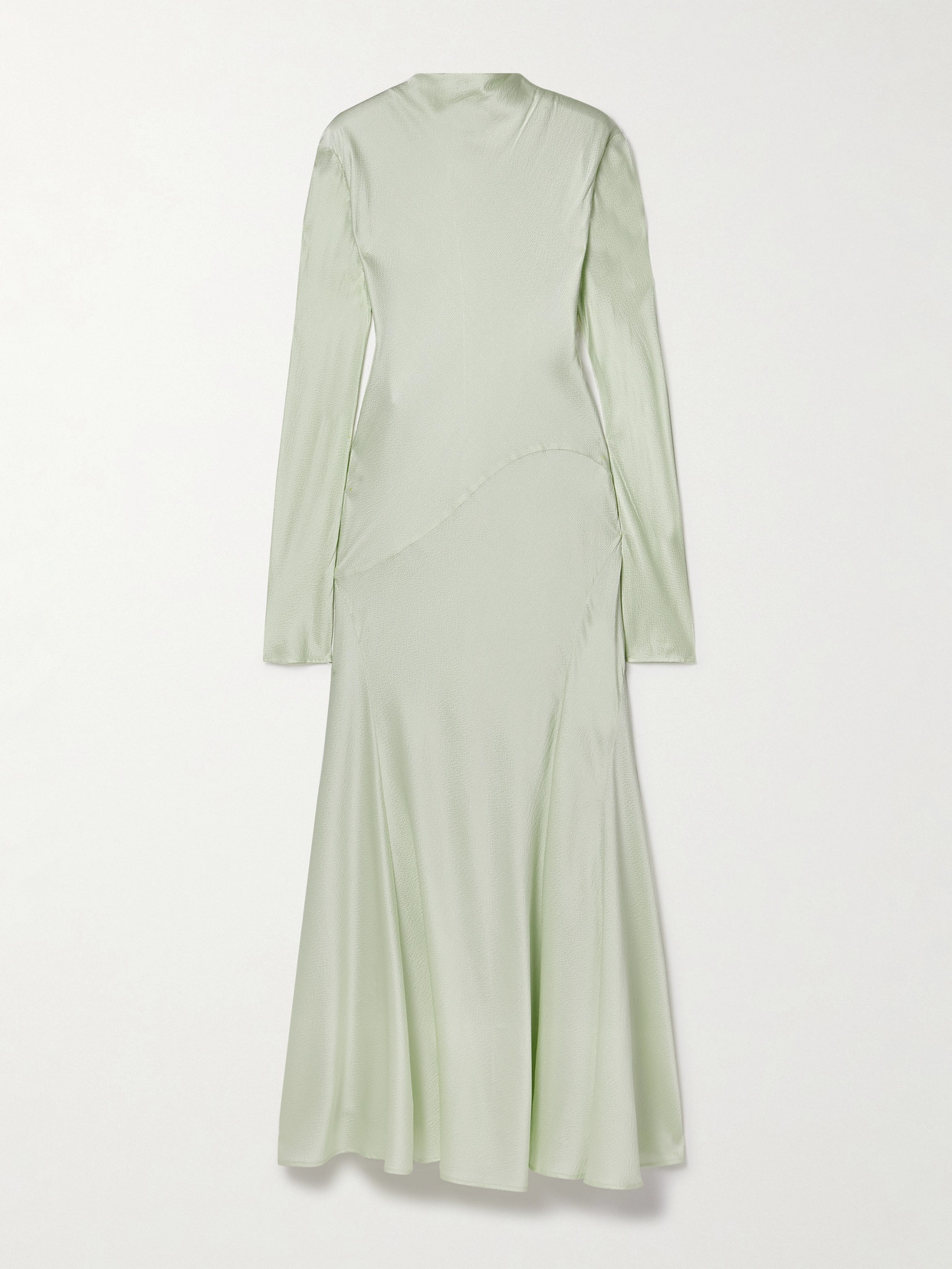 Tove Raquel Silk-blend Cloqué Maxi Dress In Green