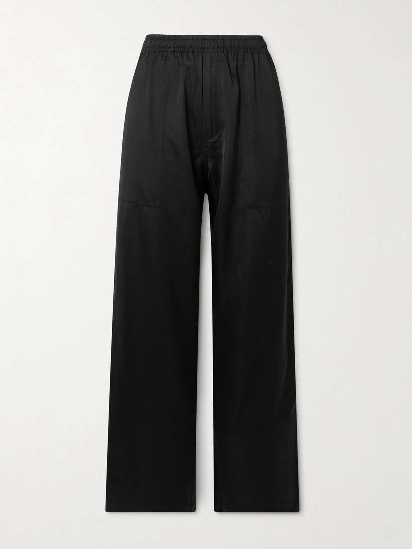 BODE Satin Wide-leg Track Pants