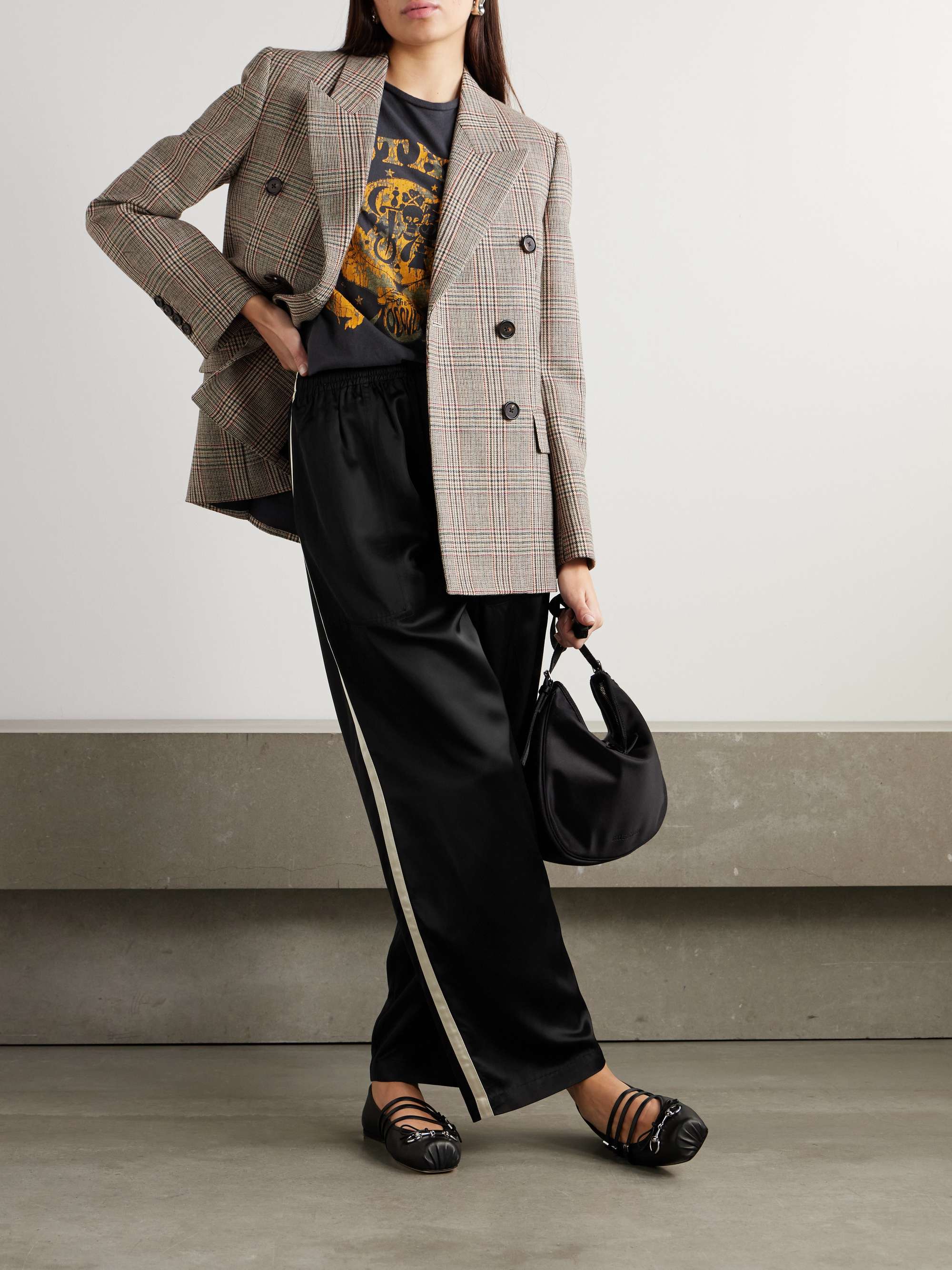 BODE Satin wide-leg track pants | NET-A-PORTER