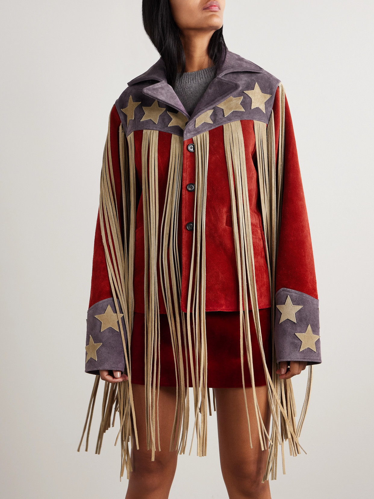 BODE FRINGED SUEDE JACKET