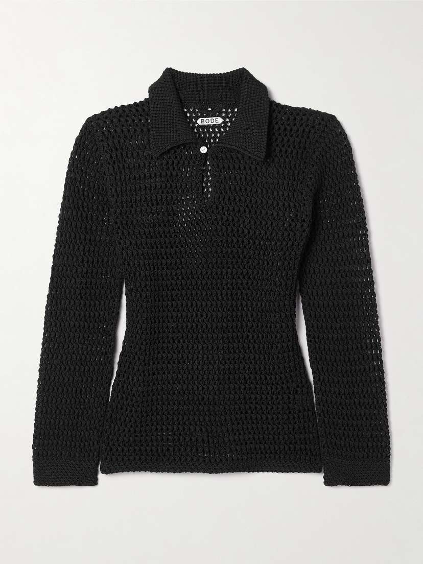 BODE Willows Crocheted Cotton Top