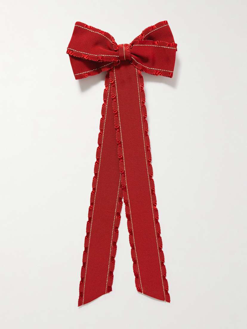BODE Winner’s Sash Cotton-blend Faille Bow Hair Clip