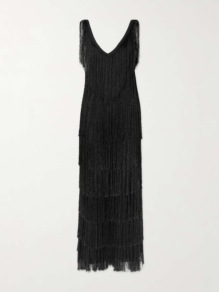 BODE Sweeper Fringed Silk Jumpsuit