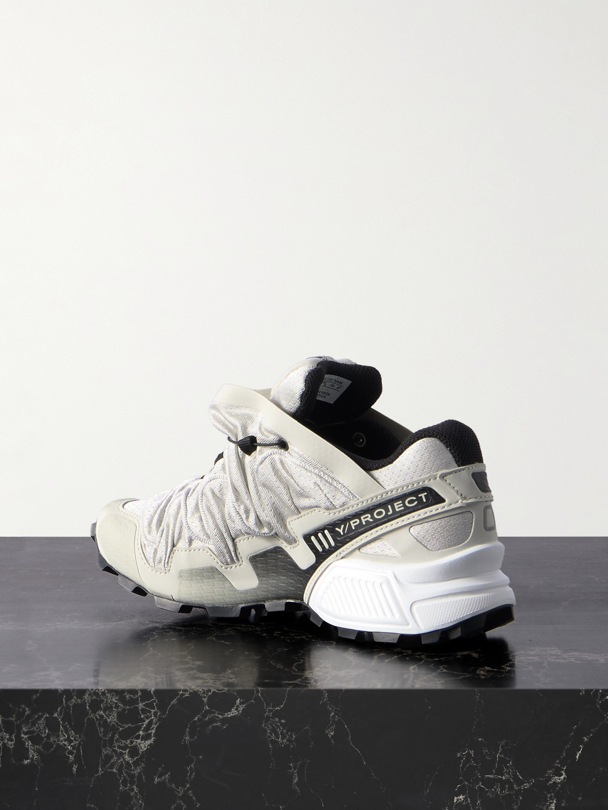 SALOMON + Y/PROJECT SPEEDCROSS 3 RUBBER-TRIMMED MESH SNEAKERS