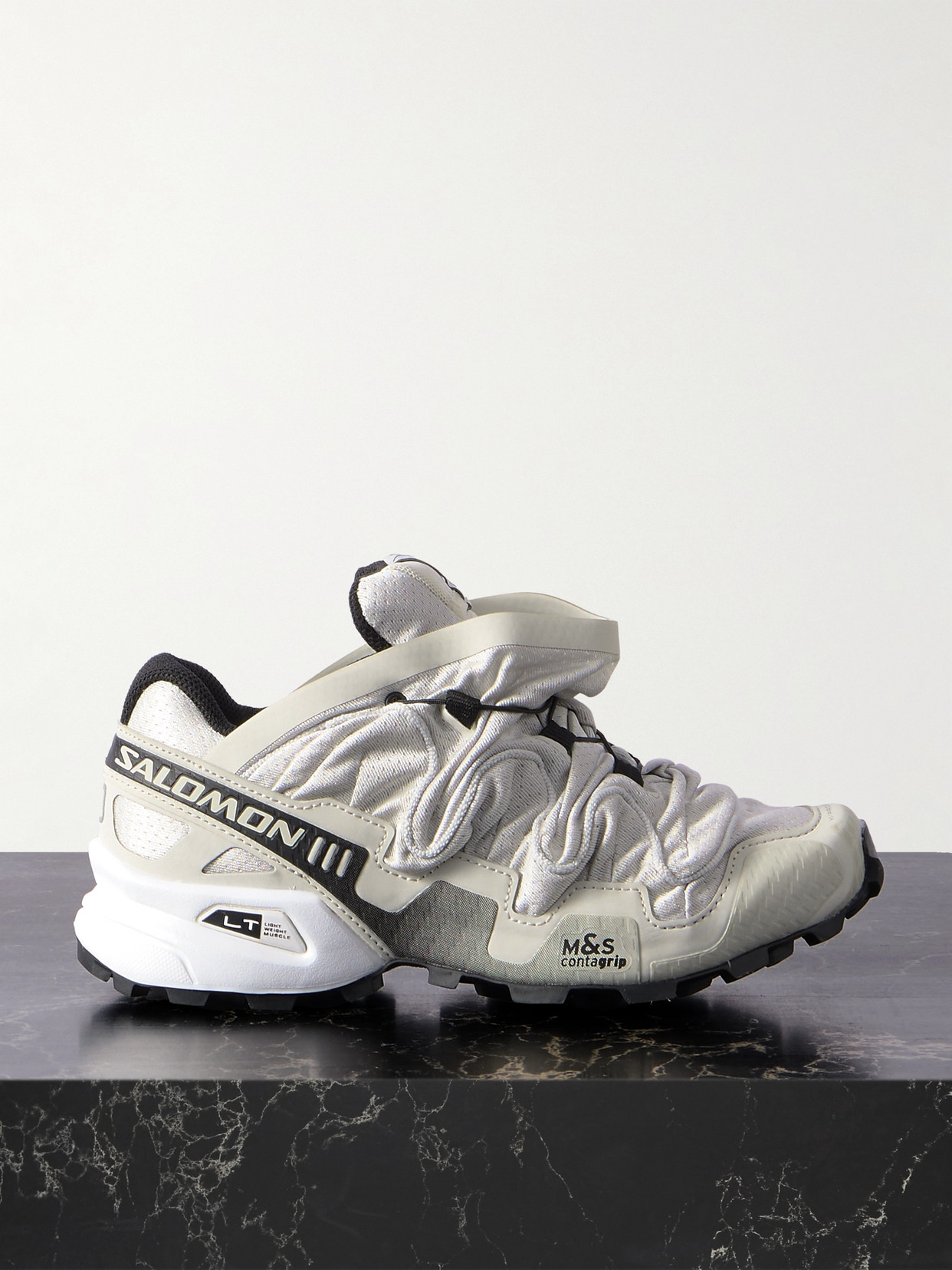 Salomon + Y/project Speedcross 3 Rubber-trimmed Mesh Sneakers In Gray