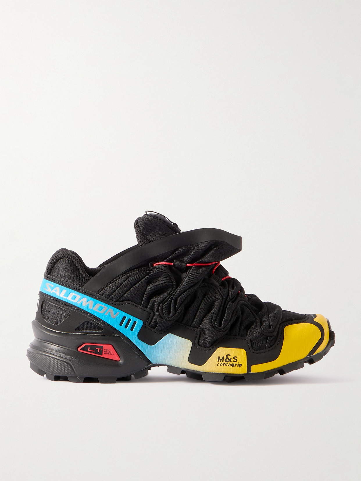SALOMON + Y/PROJECT SPEEDCROSS 3 RUBBER-TRIMMED MESH SNEAKERS