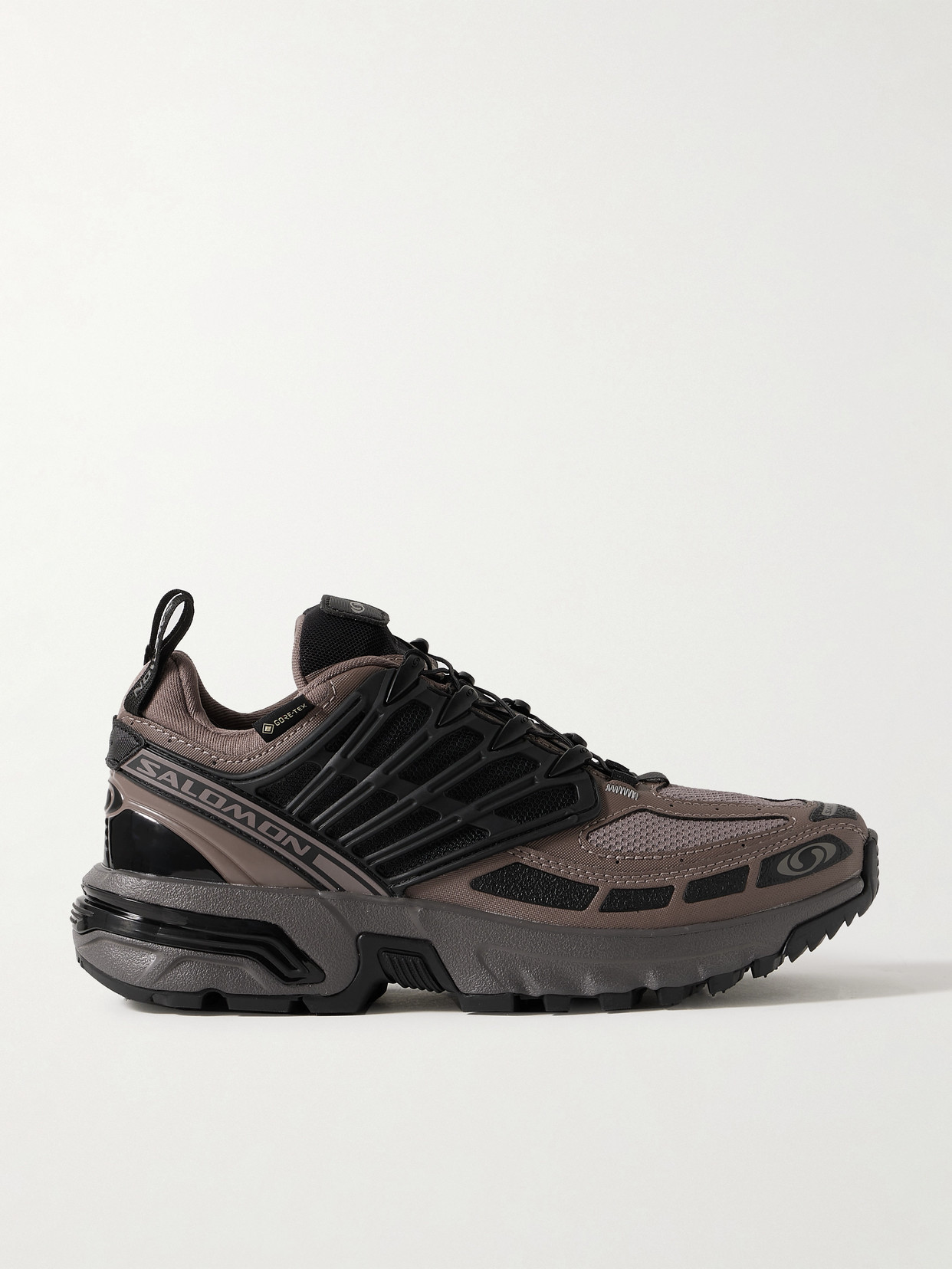 Salomon - Acs Pro Rubber-trimmed Mesh And Faux Leather Sneakers - Brown