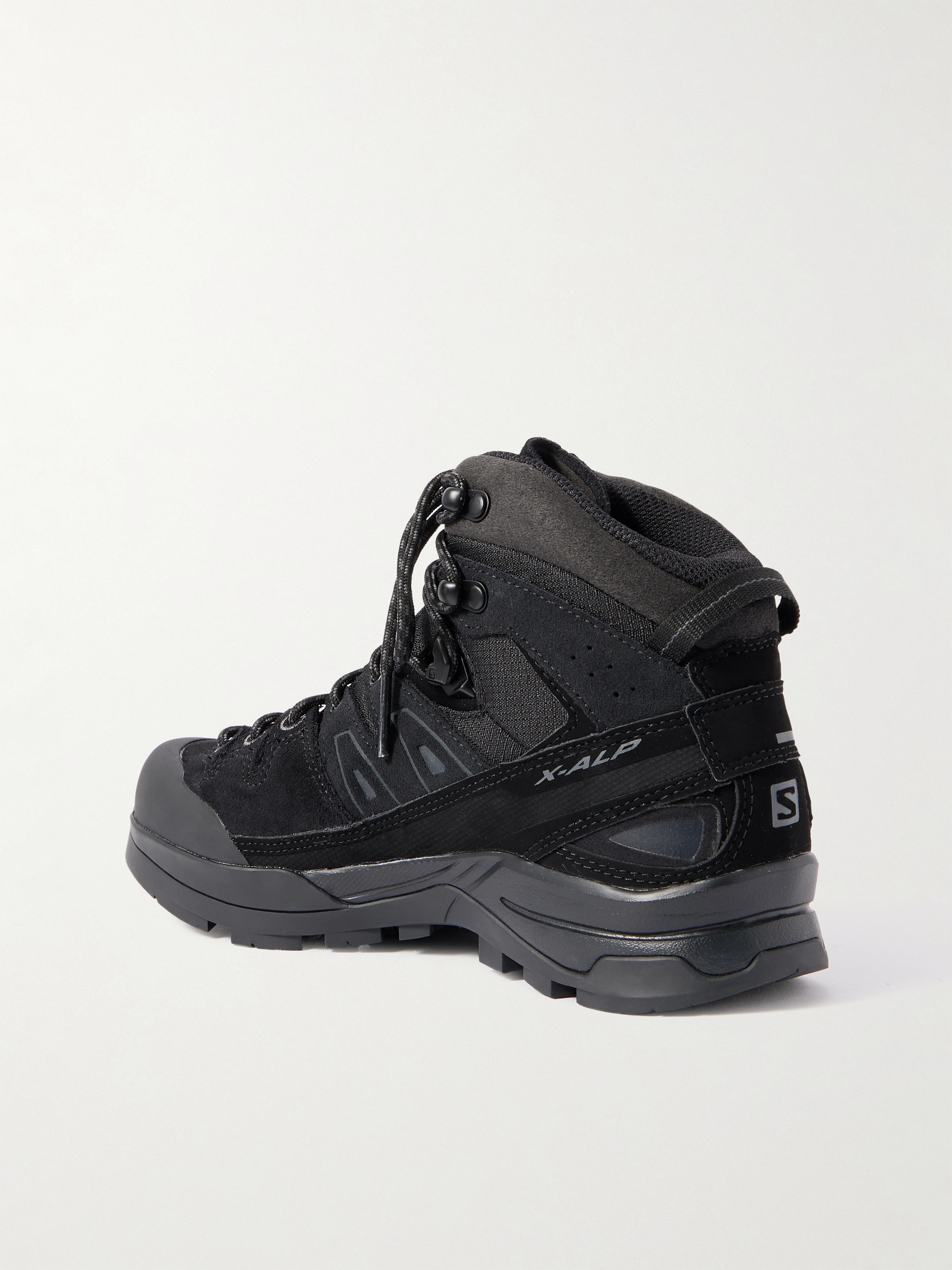 Salomon X-ALP MID LTR GTX rubber-trimmed suede and canvas hiking boots thumbnail