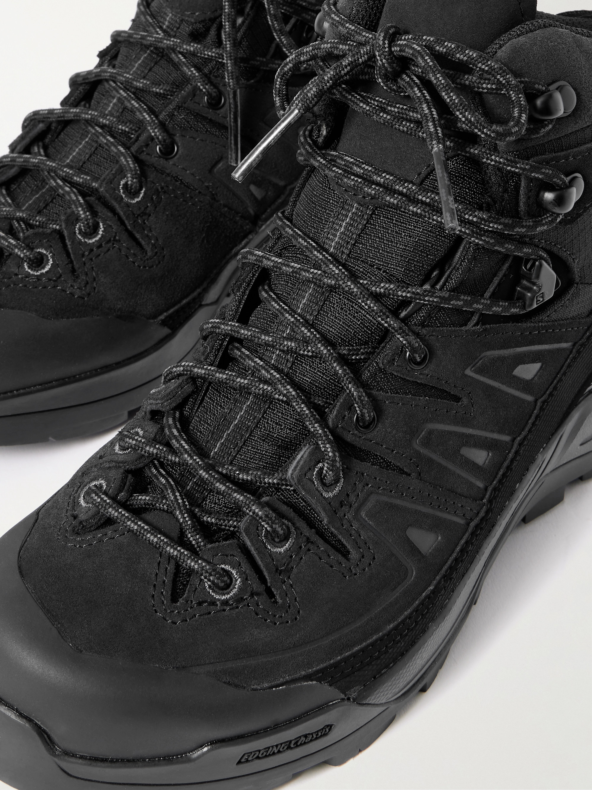 Salomon X-ALP MID LTR GTX rubber-trimmed suede and canvas hiking boots thumbnail