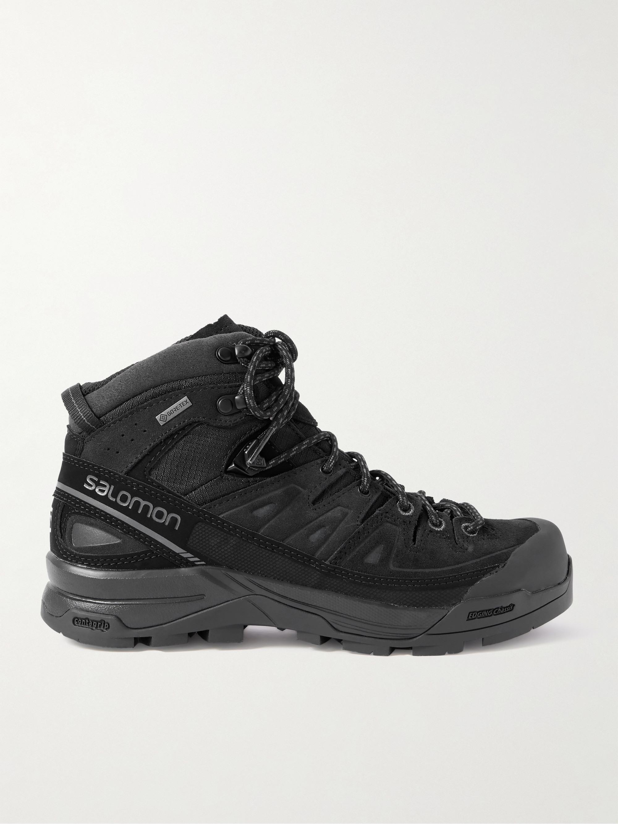 Salomon X-ALP MID LTR GTX rubber-trimmed suede and canvas hiking boots