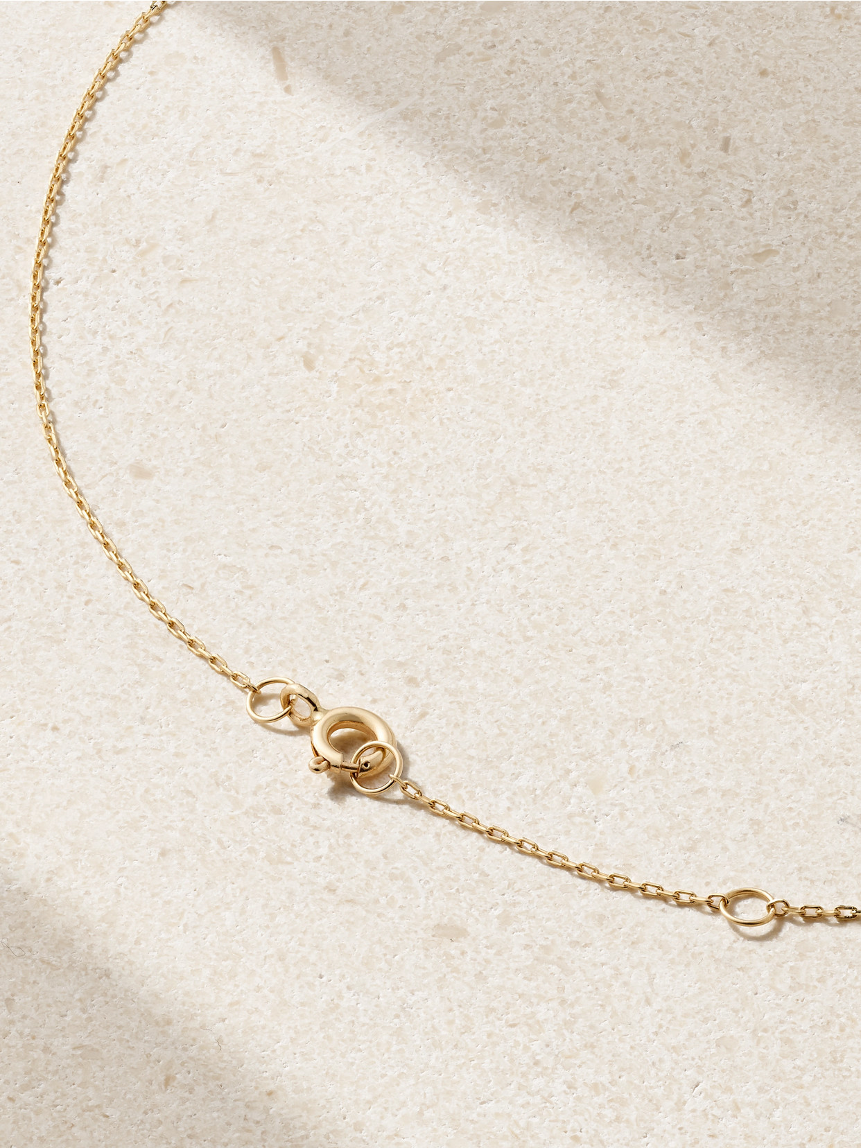 L'atelier Nawbar Trunks Up Small 18-karat Gold, Diamond And Enamel Necklace In Multi