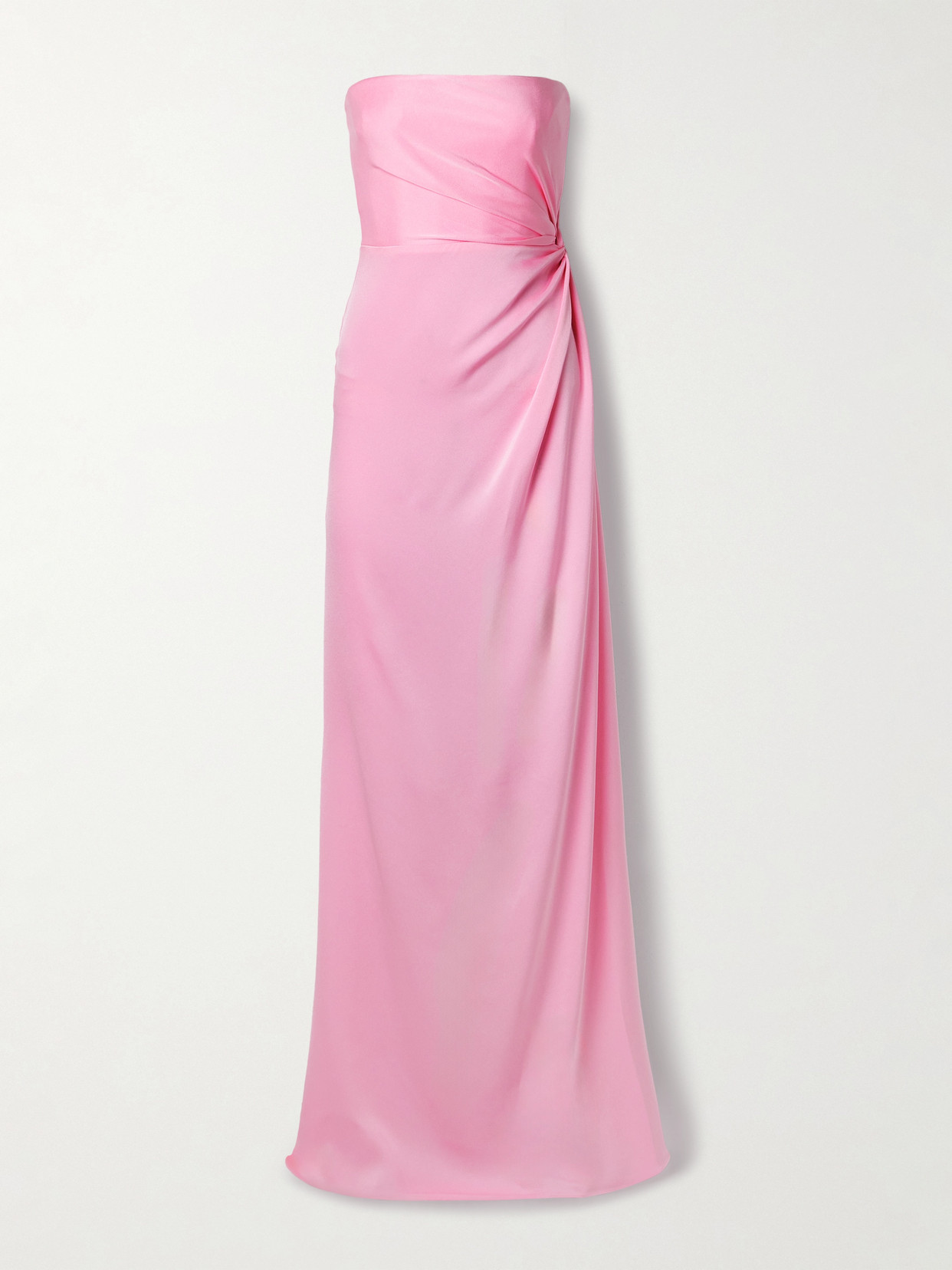 Alex Perry - Strapless Gathered Satin-crepe Gown - Pink
