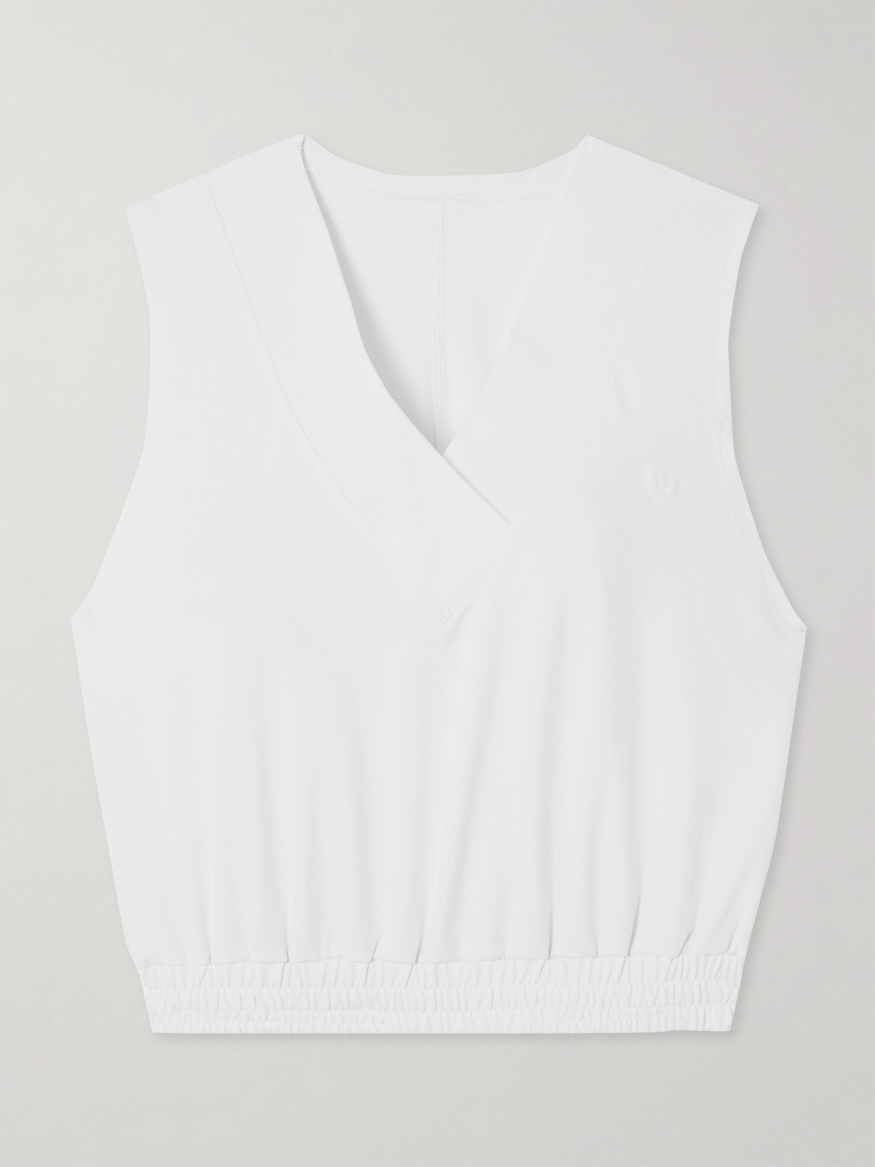 Lululemon Cropped Stretch-jersey Tank In White